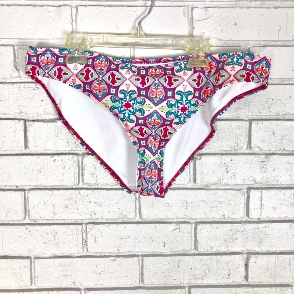 ASOS DESIGN halter plunge mosaic tile print bikini‎ - Picture 5 of 7